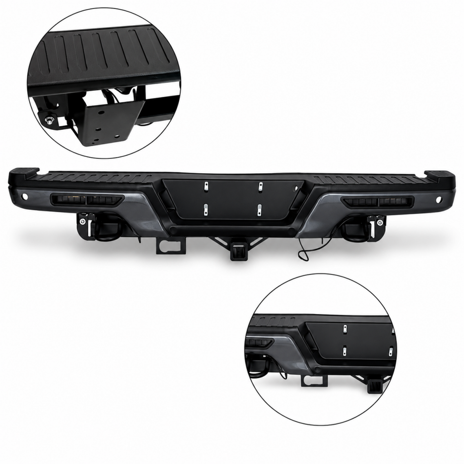 Rear Bumper + LED Lights (8)