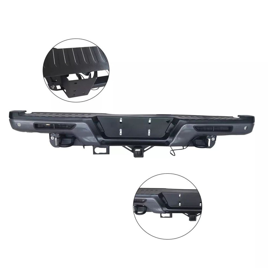 RAPTOR Style Rear Bumper + LED Lights (F150 21-23) (7)