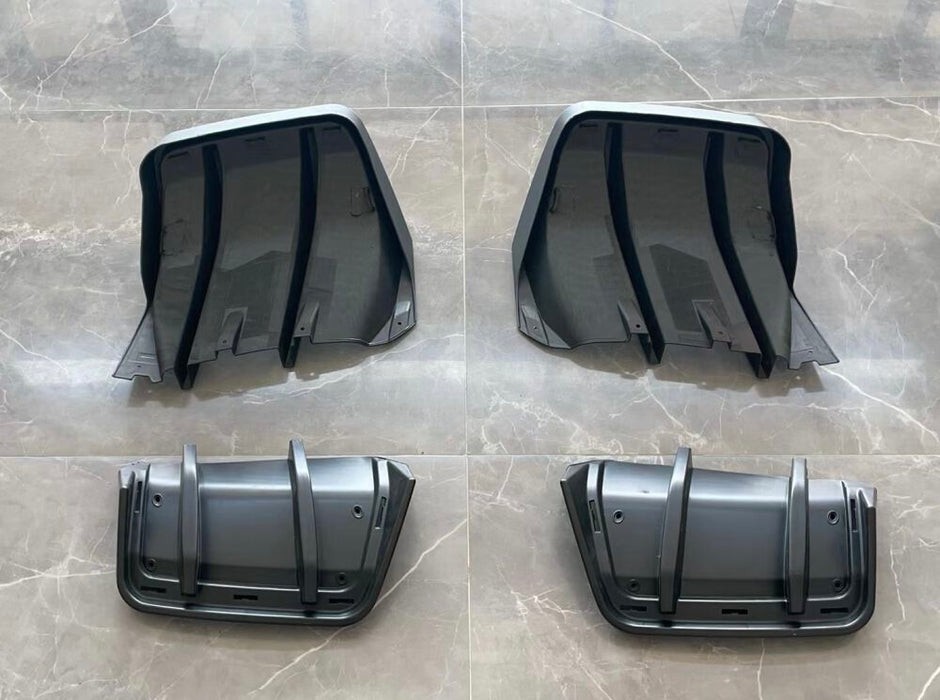 Rear Diffuser Extensions With Fins (6)