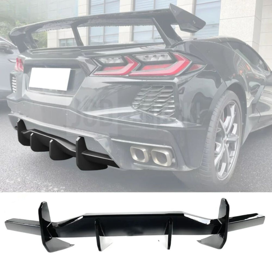 Rear Diffuser Cover Panel With Fins (3)