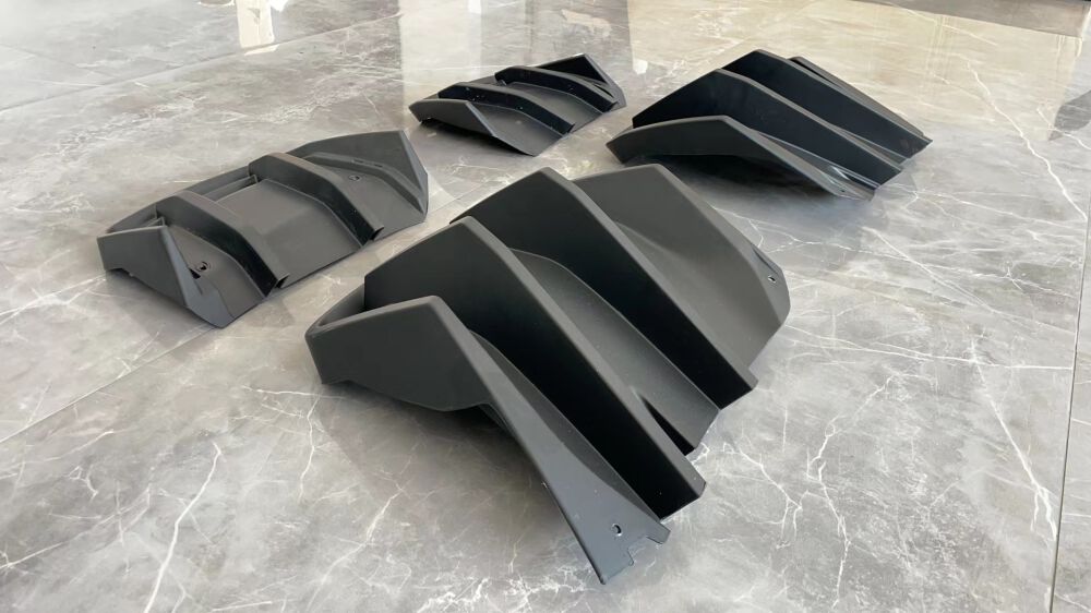 Rear Diffuser Extensions With Fins (7)