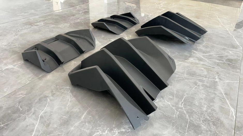 Rear Diffuser Extensions With Fins (7)