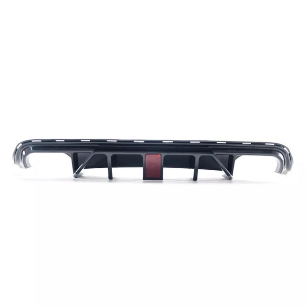 Rear Bumper Diffuser Quad Exhaust Tips with LED (2)