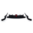 Rear Bumper Diffuser Quad Exhaust Tips with LED (9)