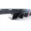 Rear Bumper Diffuser Quad Exhaust Tips with LED (10)