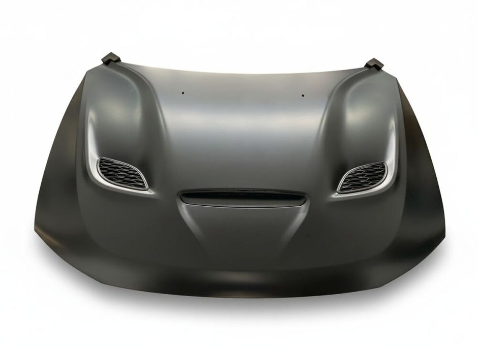 Aluminum Hood with Vents and Vent Covers (6)