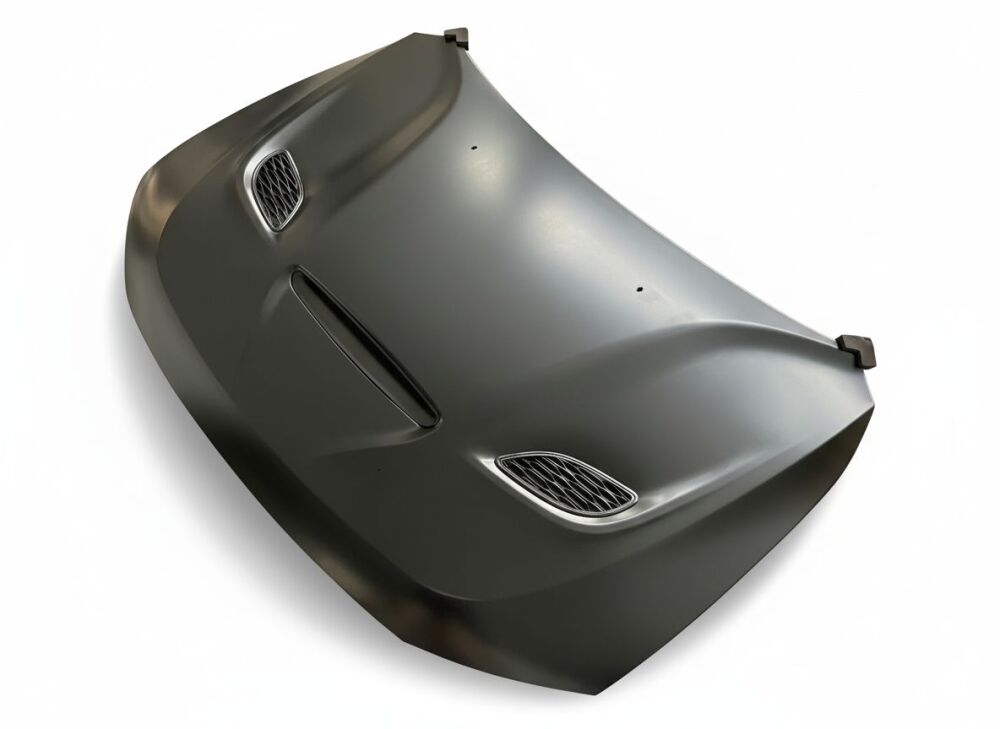 Aluminum Hood with Vents and Vent Covers (7)