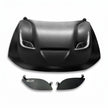 Aluminum Hood with Vents and Vent Covers (2)