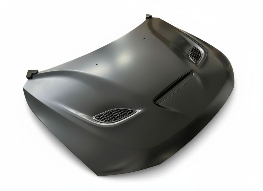 Aluminum Hood with Vents and Vent Covers (5)