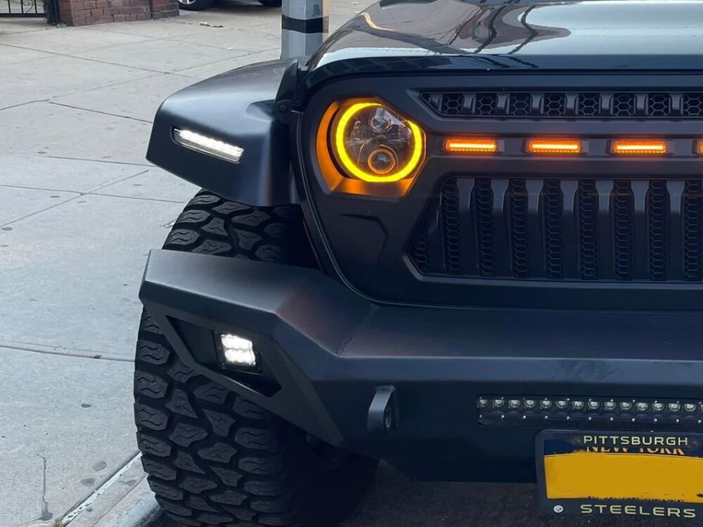 Thanos Front Fender Flares with DRL (WRANGLER JL 18-26) (3)