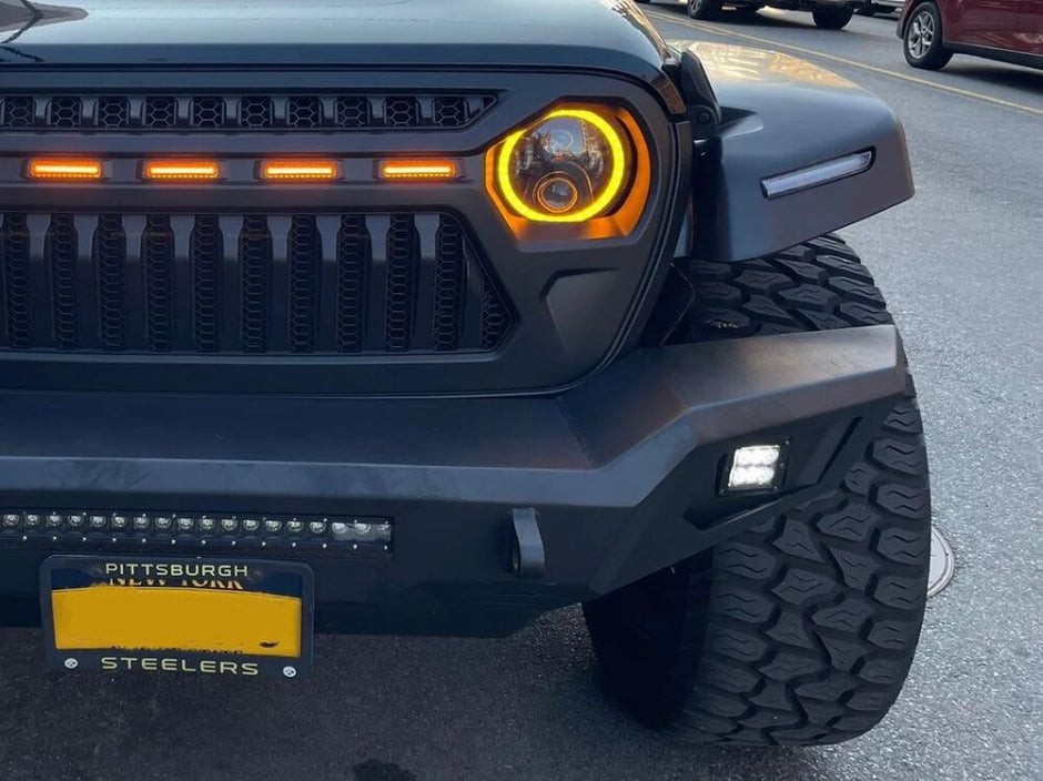Thanos Front Fender Flares with DRL (WRANGLER JL 18-26) (4)
