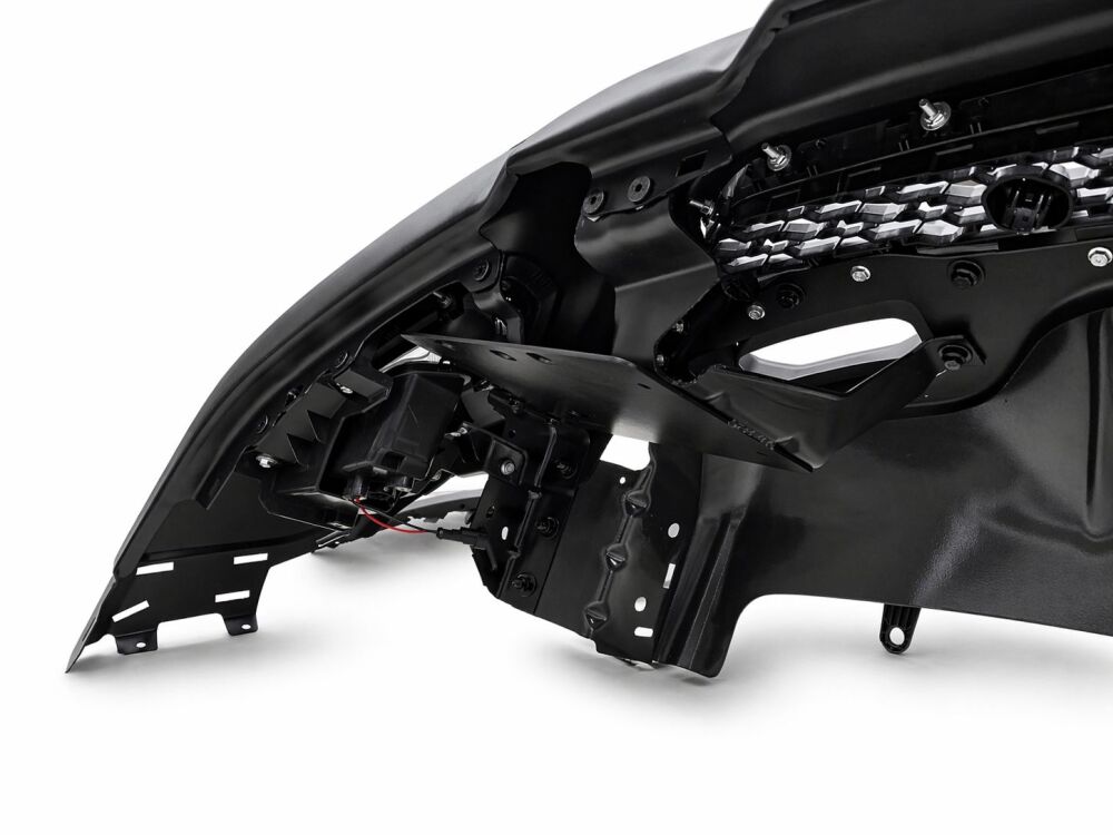 TRX Style Front Bumper + Grille + LED Fog Lights (RAM 1500 19-23 Tradesman, Big Horn, Laramie) (8)