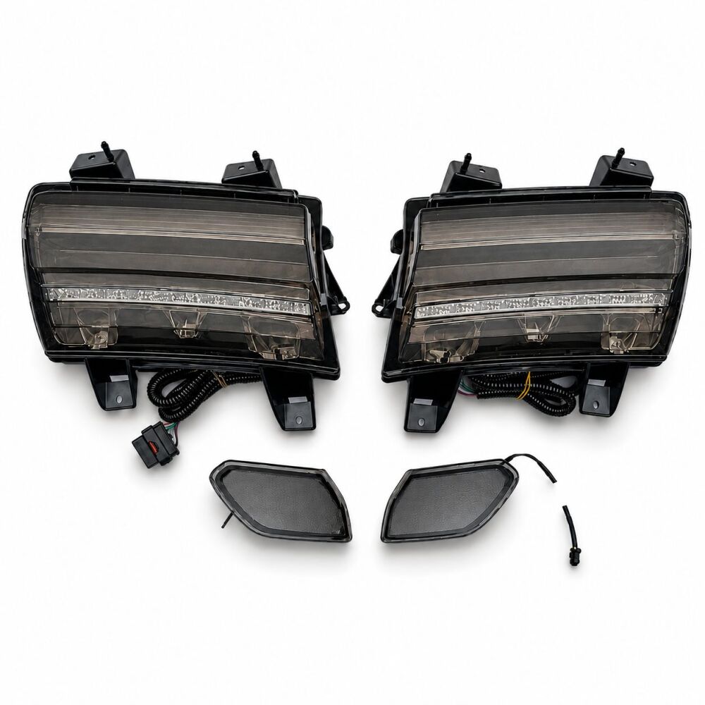 Smoked LED Turn Signals + DRL + Side Markers (WRANGLER JL 18-26) (2)