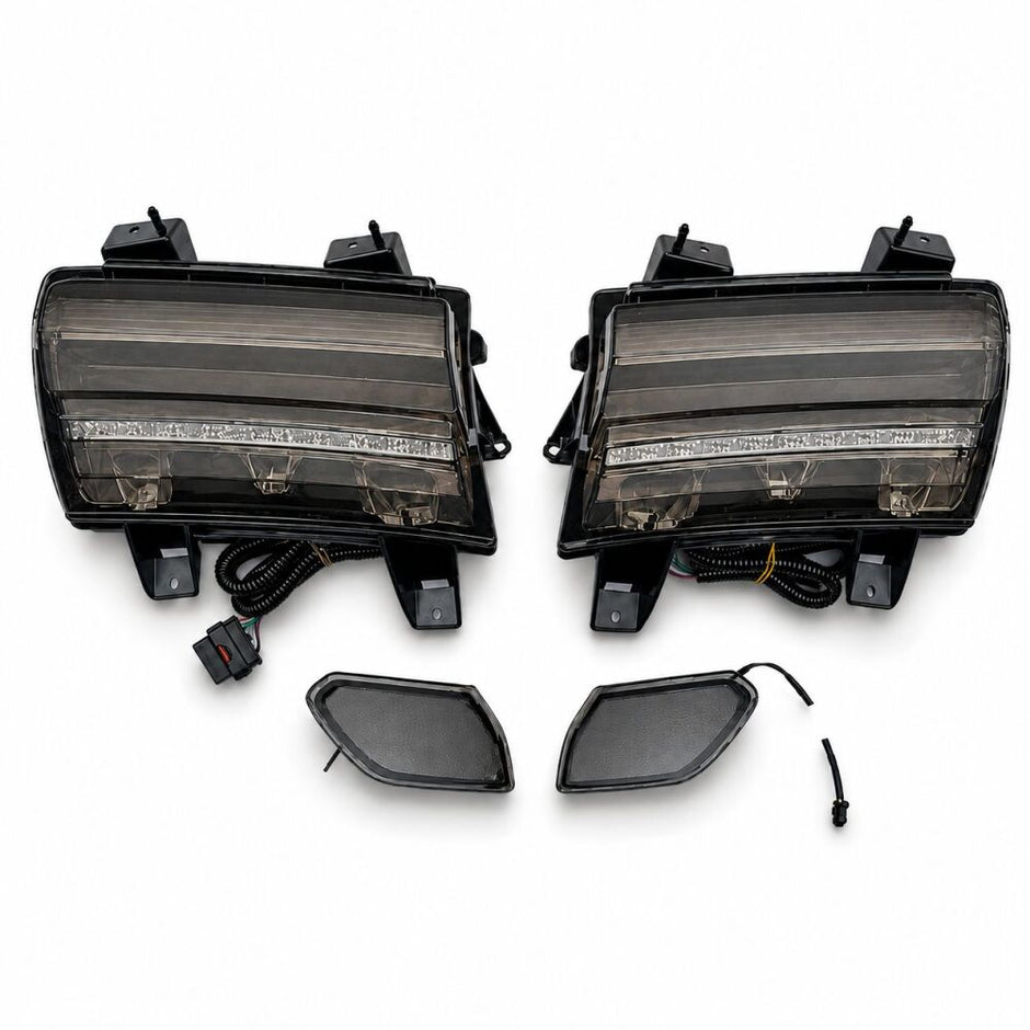 Smoked LED Turn Signals + DRL + Side Markers (WRANGLER JL 18-26) (2)
