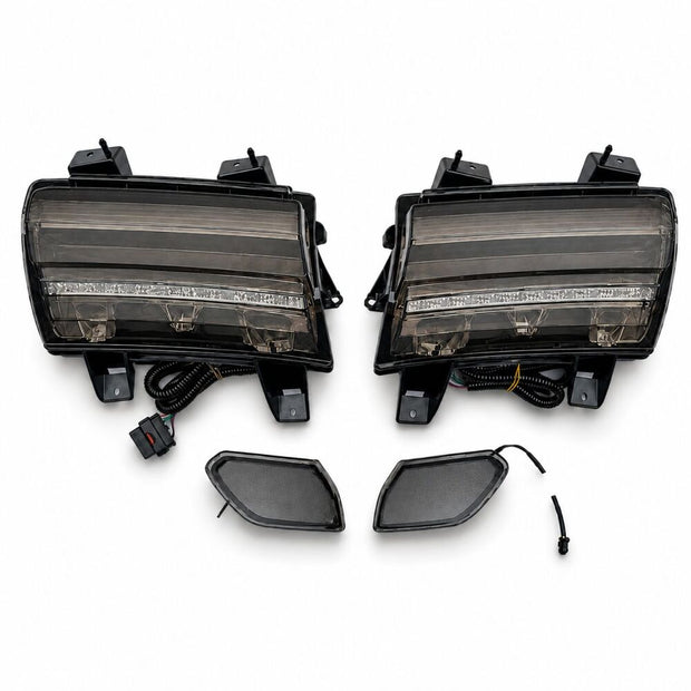 Smoked LED Turn Signals + DRL + Side Markers (WRANGLER JL 18-26) (2)