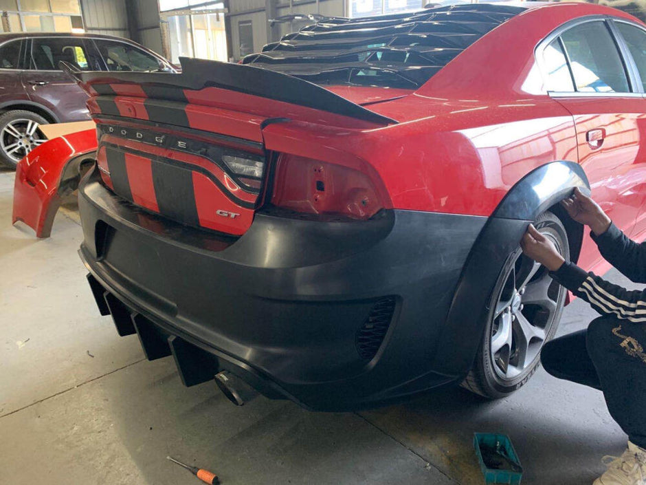 Body Kit – Hellcat 2020+ Style – Front & Rear Bumper, Widebody, Diffuser, Side Skirts (CHARGER (8)