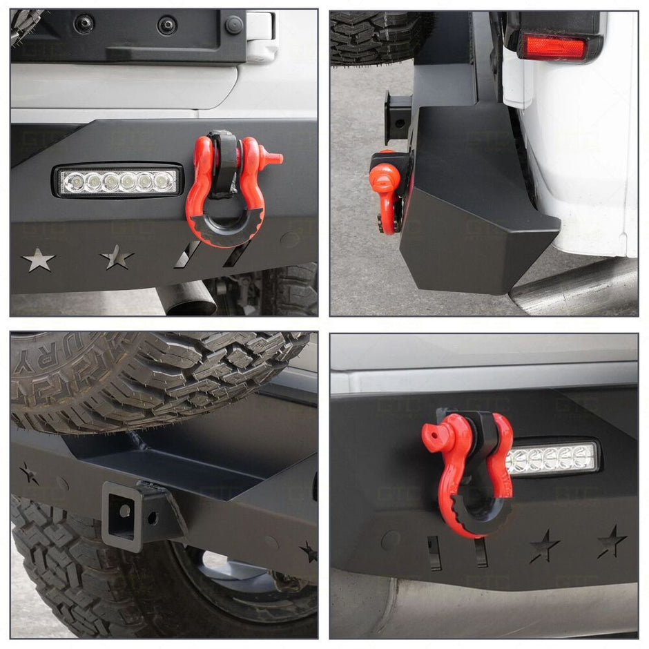 Rear Bumper – Off-Road Nevada – D-Rings & LED (WRANGLER JL 18-26) (6)