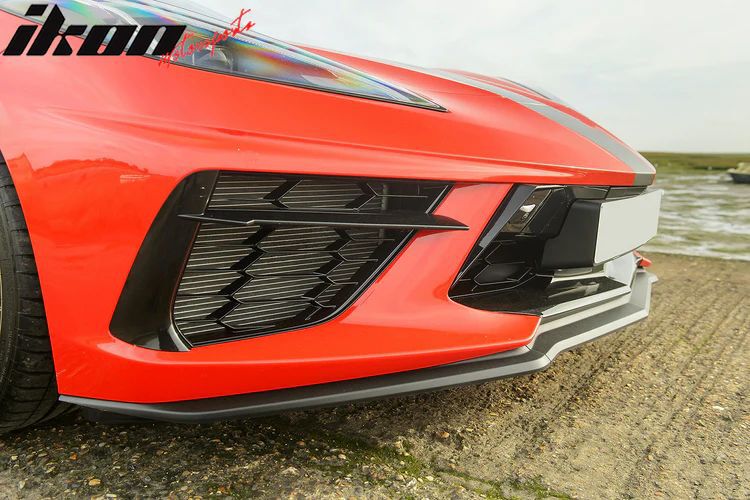 Z51 Texture Black Front Bumper Lip (CORVETTE C8 20-26 Stingray) (3)