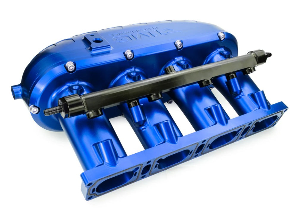 RTMG Performance Billet Insugsrör V2 med Bränslerör, utan Flap Delete-kit – VAG 1.8 / 2.0 TSI EA888 Gen 3 (Blå)