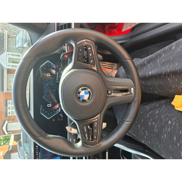Rattpanel i carbon utan rattvärme för BMW G-serie M2, M3, M4, M5, M8, X3M–X6M