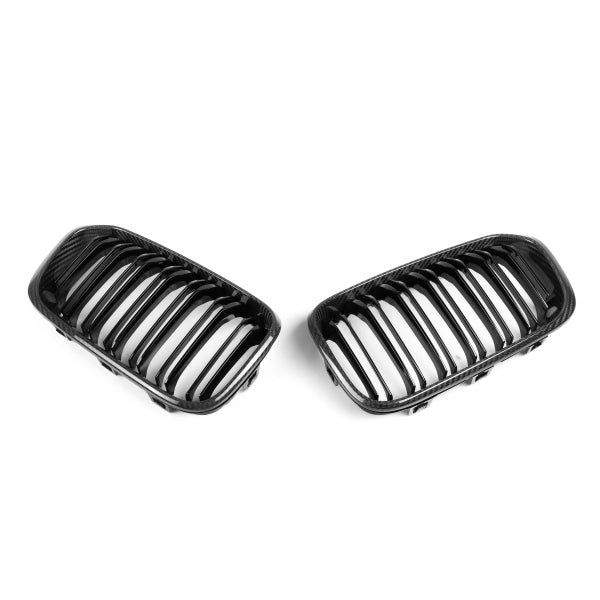 Njurgrill i pre-preg carbon för BMW 1-serie F20 LCI Hatchback