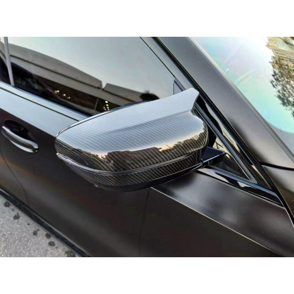 Backspegelkåpor i pre-preg carbon för BMW 3/4/5/8-serie G20 G22 G26 G30 G31 G14–G16