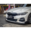 AE Design Frontsplitter i blanksvart ABS för BMW 3 G20/G21 M340i 2019–2021 – bild 4