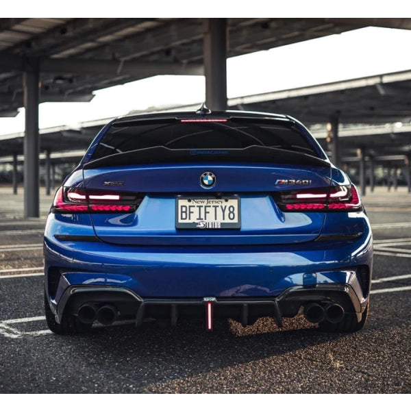 Bakre diffusor i pre-preg carbon för BMW 3-serie G20 2019–2022 Karbel – bild 3