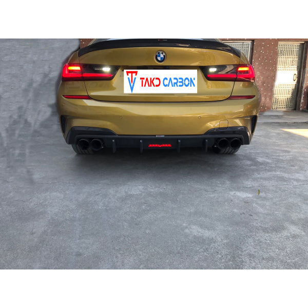 Bakluckespoiler i pre-preg carbon för BMW 3-serie G20 2020–2022 – TAKD