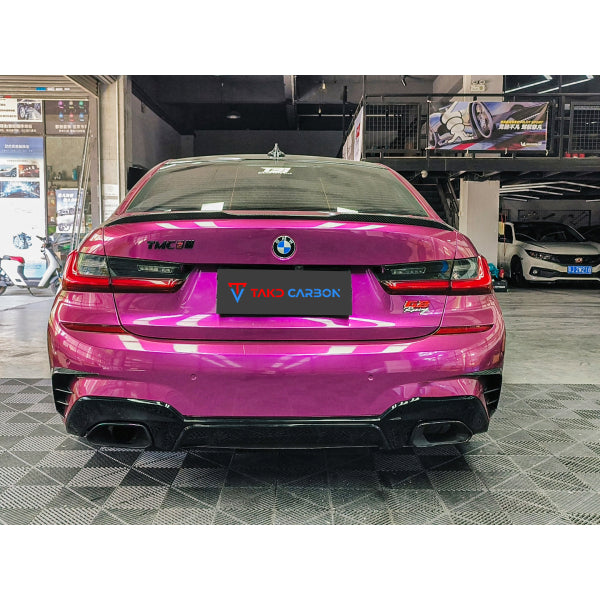 Bakluckespoiler i pre-preg carbon för BMW 3-serie G20 2020–2022 TAKD – bild 3