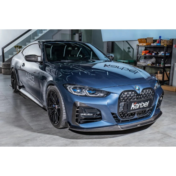 Dekorpaneler till frontstötfångare i pre-preg carbon för BMW 4-serie G22/G23 – Karbel