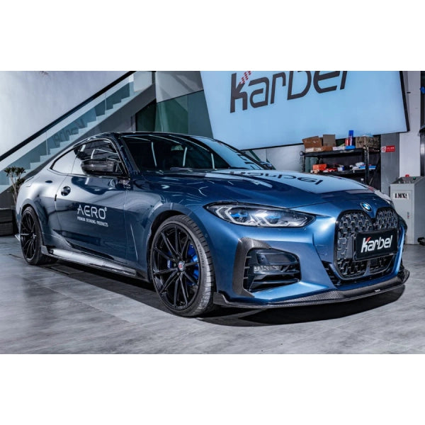 Dekorpaneler till frontstötfångare i pre-preg carbon för BMW 4-serie G22/G23 – Karbel
