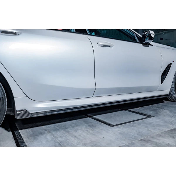 Sidokjolar i pre-preg carbon för BMW 8-serie G14 G15 G16 840i 850 – Karbel