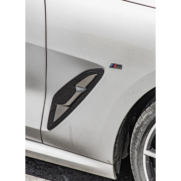 Skärmgälar/dekorer i Dry Carbon för BMW 8-serie G14/G15/G16