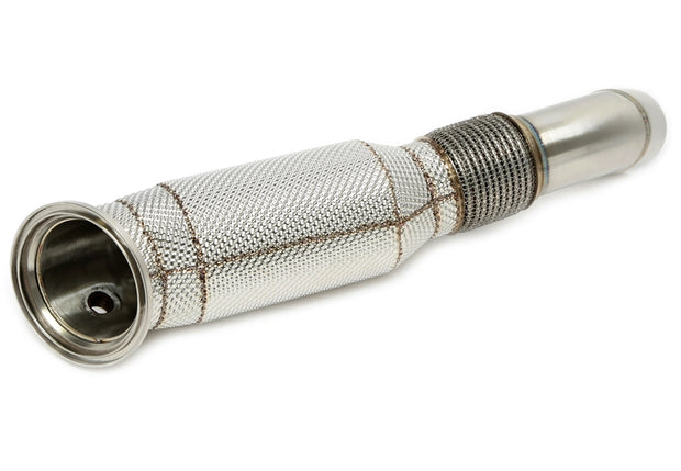 BMW F20/F21/F22/F23 / F30/F3/F34 / F32/F33/F36 / G30 / G12 / X3 G01 / X4 G02 B58-Motor 2015-2019 Downpipe Med Katalysator & Värmeskydd TA Technix
