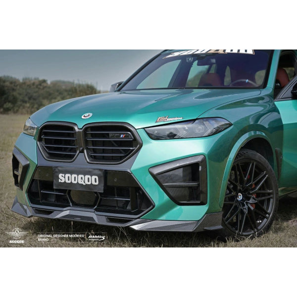 Sooqoo Luftintag/galler till främre stötfångare i Dry Carbon för BMW X5 M F95 LCI 2023-2025 – bild 3