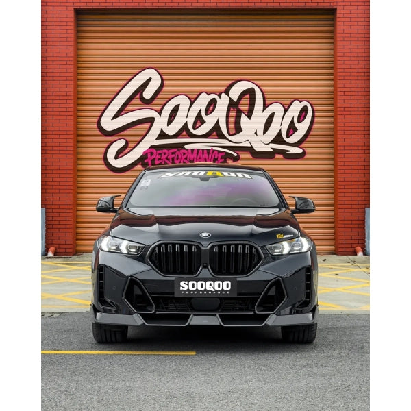 Aerokit i Dry Carbon (pre-preg) med tak- och bakspoiler för BMW X6 G06 LCI