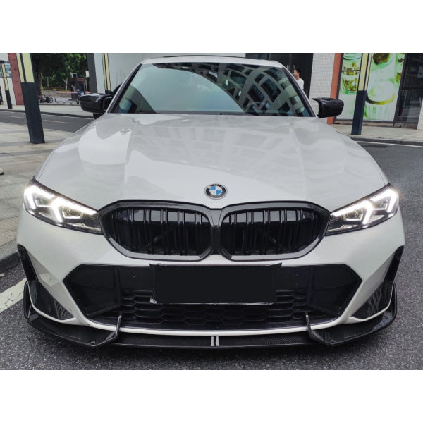 TAKD frontläpp/frontsplitter i carbon V2 för BMW 3-serie G20/G21 LCI facelift 2023