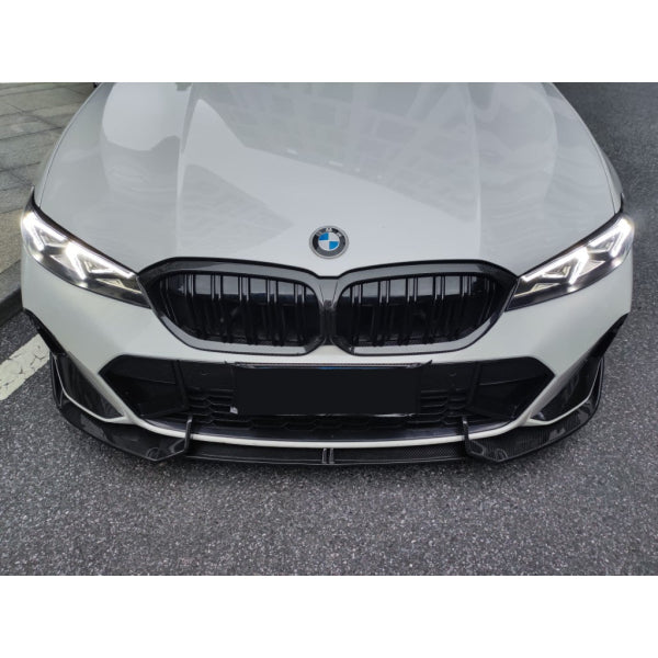 TAKD frontläpp/frontsplitter i carbon V2 för BMW 3-serie G20/G21 LCI facelift 2023 – bild 2