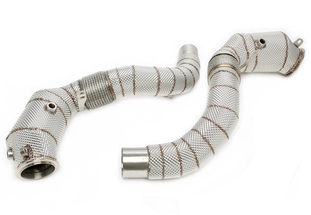 BMW G30 / G11/G12/G14/G15/G16 / X5 G05 / X6 type G06 / X7 G07 N63-Motor 2018+ Downpipes Med Katalysatorer TA Technix
