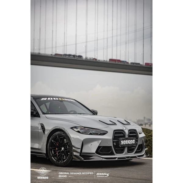 Sooqoo frontsplitter i pre-preg carbon för BMW M3 G80/G81 & M4 G82/G83
