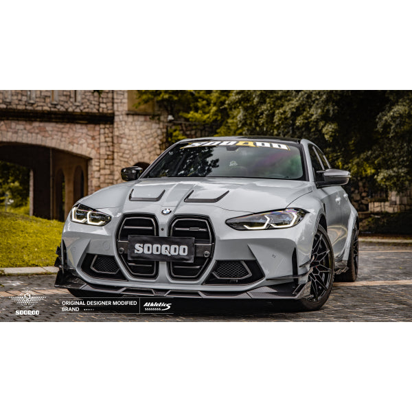 Sooqoo frontsplitter i pre-preg carbon för BMW M3 G80/G81 & M4 G82/G83 – bild 6