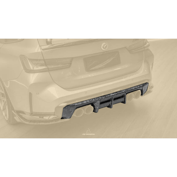 AE Design aeropaket i carbon med bagageluckespoilers för BMW M3 G81 Touring