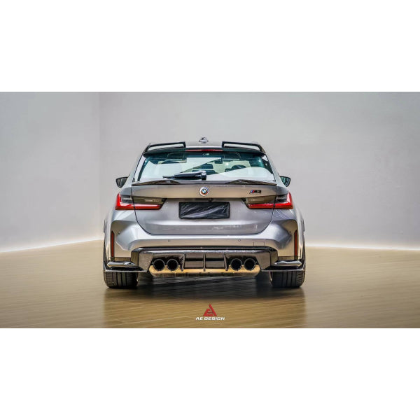 AE Design aeropaket i carbon med bagageluckespoilers för BMW M3 G81 Touring