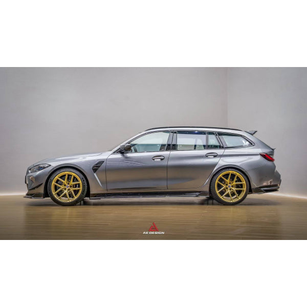AE Design aeropaket i carbon med bagageluckespoilers för BMW M3 G81 Touring – bild 3