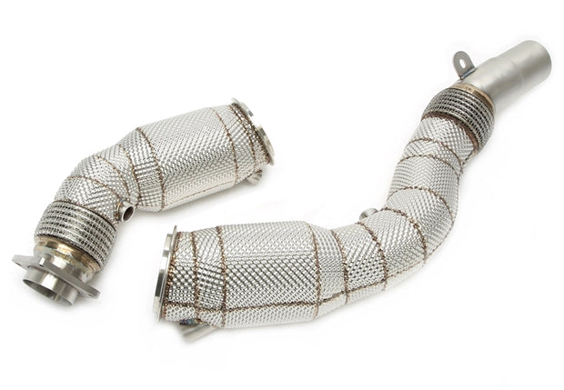BMW M2 F87 / M3 F80 / M4 F82/F83 S55-Motor 2014-2020 Downpipe Med Katalysator & Värmeskydd TA Technix