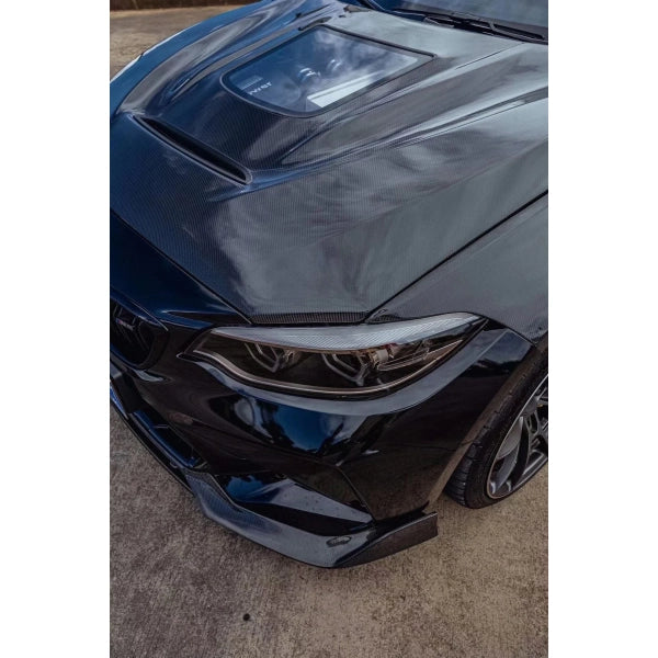 Motorhuv version 2 i carbon för BMW M2/M2C F87 & 2-serie F22 2014–