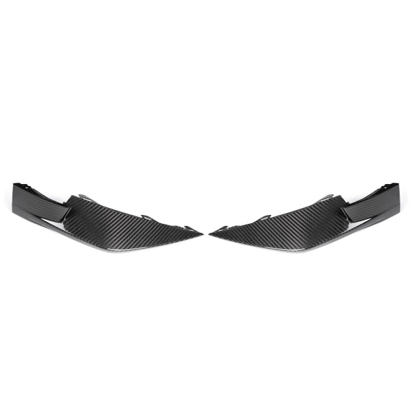 Sidospoilers till främre stötfångare i pre-preg carbon för BMW M3 G80/G81 & M4 G82/G83