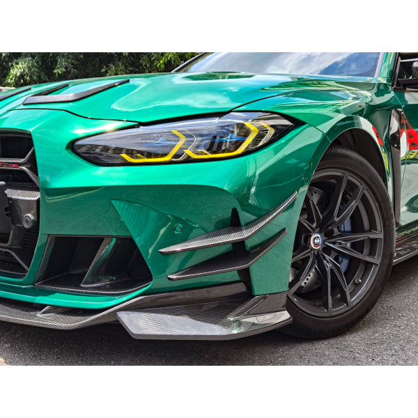 Canards i pre-preg dry carbon för BMW M3 G80/G81 & M4 G82/G83