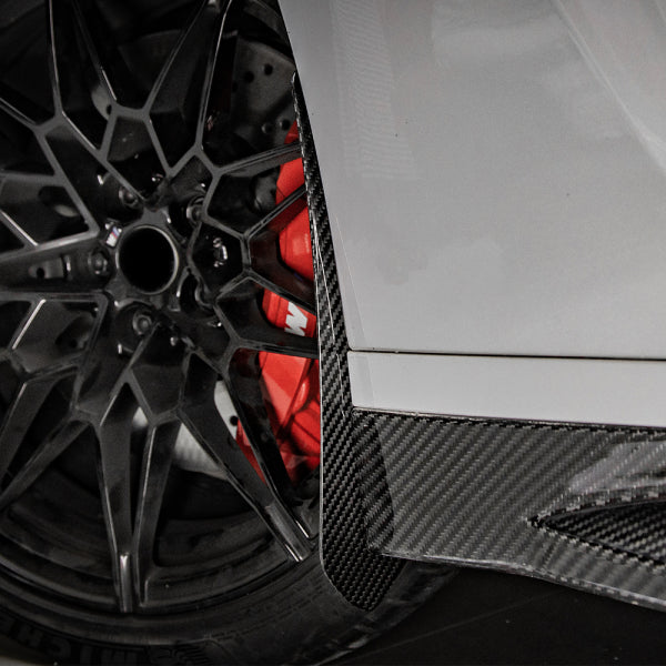 Stänkskydd i pre-preg carbon för BMW M3 G80/G81 & M4 G82/G83